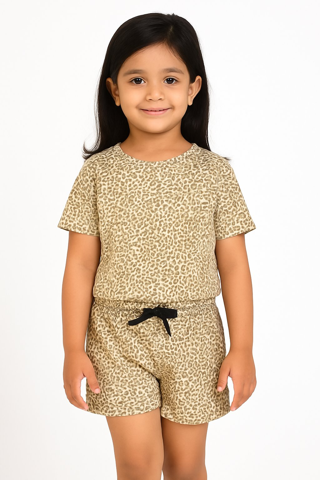 Chilins Kids Girls Cotton Co-ord set Printed