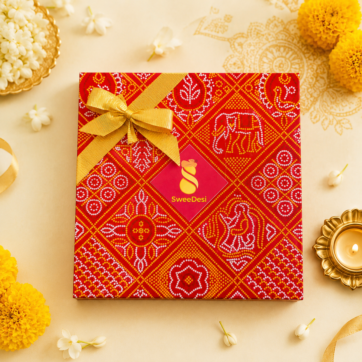 SweeDesi Royal Ghewar Hamper - Dista