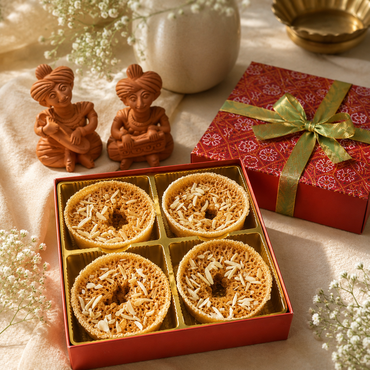 SweeDesi Royal Ghewar Hamper - Dista