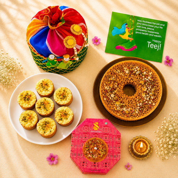 SweeDesi Teej Ghewar Hamper - Dista