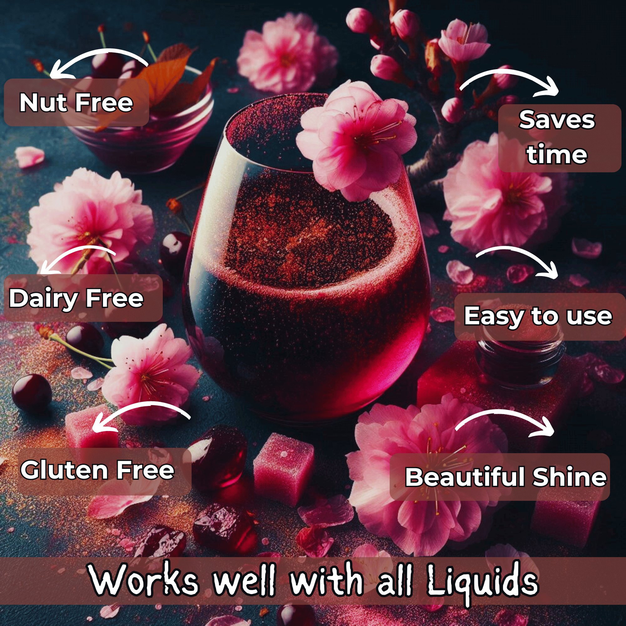 cherry blossom pink edible luster dust 5 g