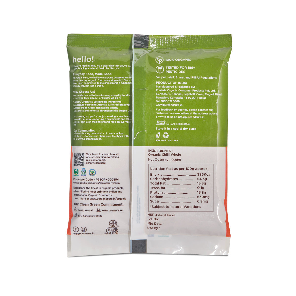 Pure & Sure Organic Chilly Powder