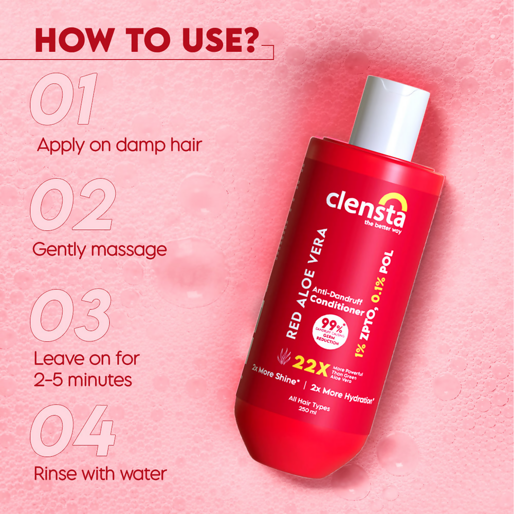 Clensta Red Aloe Vera Anti-Dandruff Conditioner - Distacart