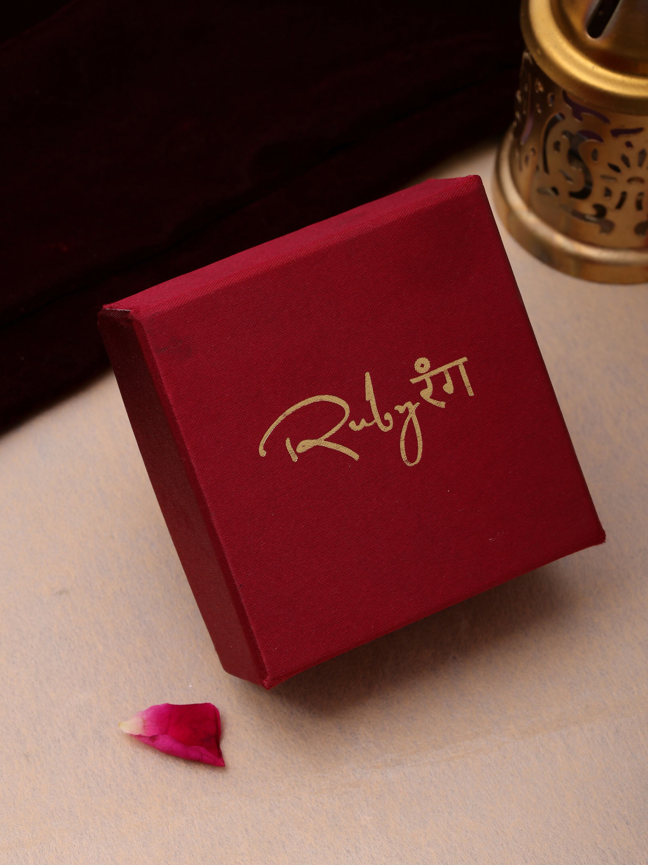 Ruby Raang Red Kundan & Pearl Choker