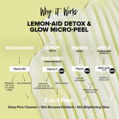 Nudestix Nudeskin Lemon-Aid Detox & Glow Micro-Peel - Distacart