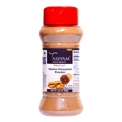Tassyam Organics Premium Ceylon Cinnamon Powder - Distacart