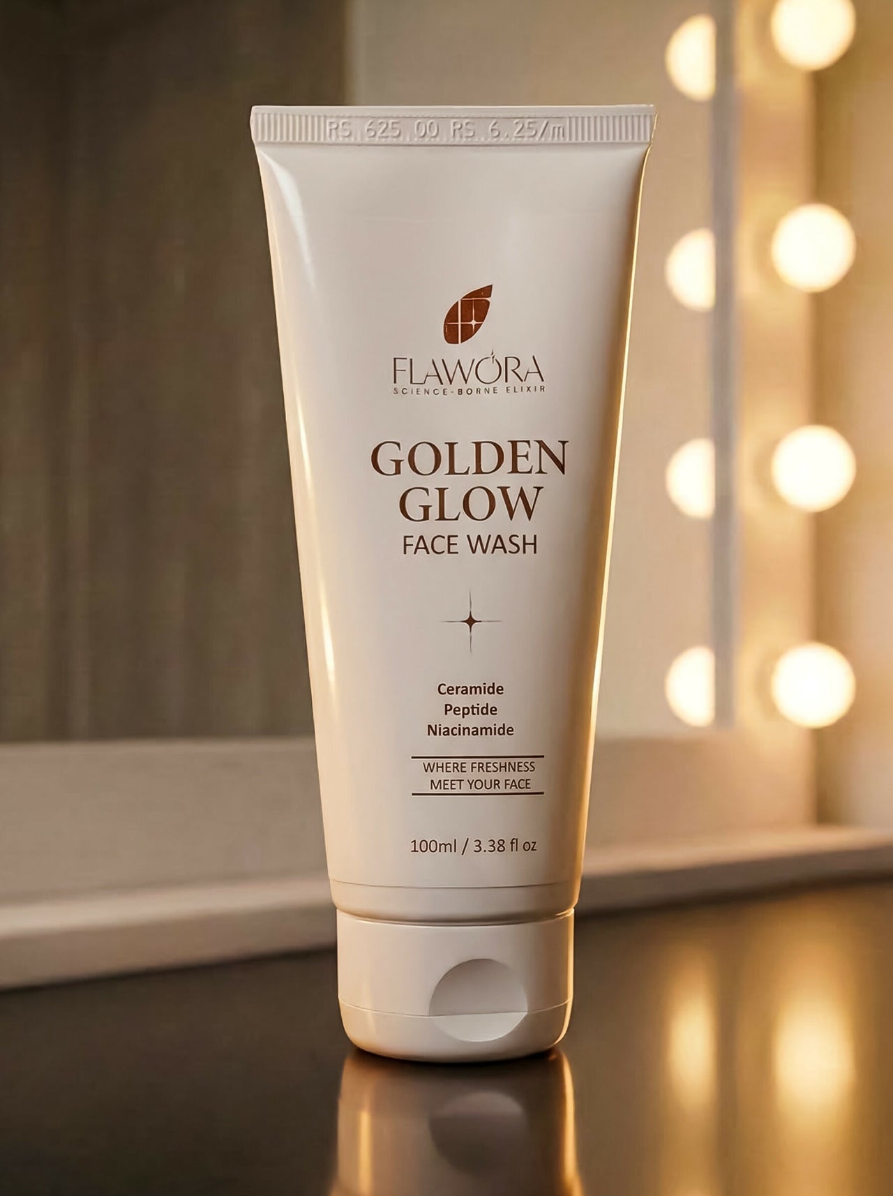 Flawora Golden Glow Face Wash - Dista