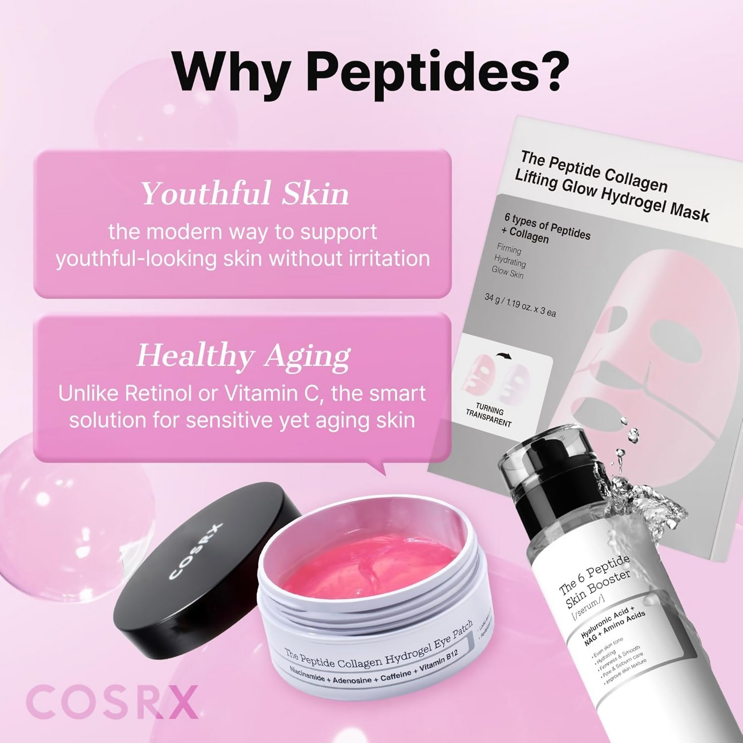 Cosrx 6X Peptide Collagen Booster Toner Serum - Dista