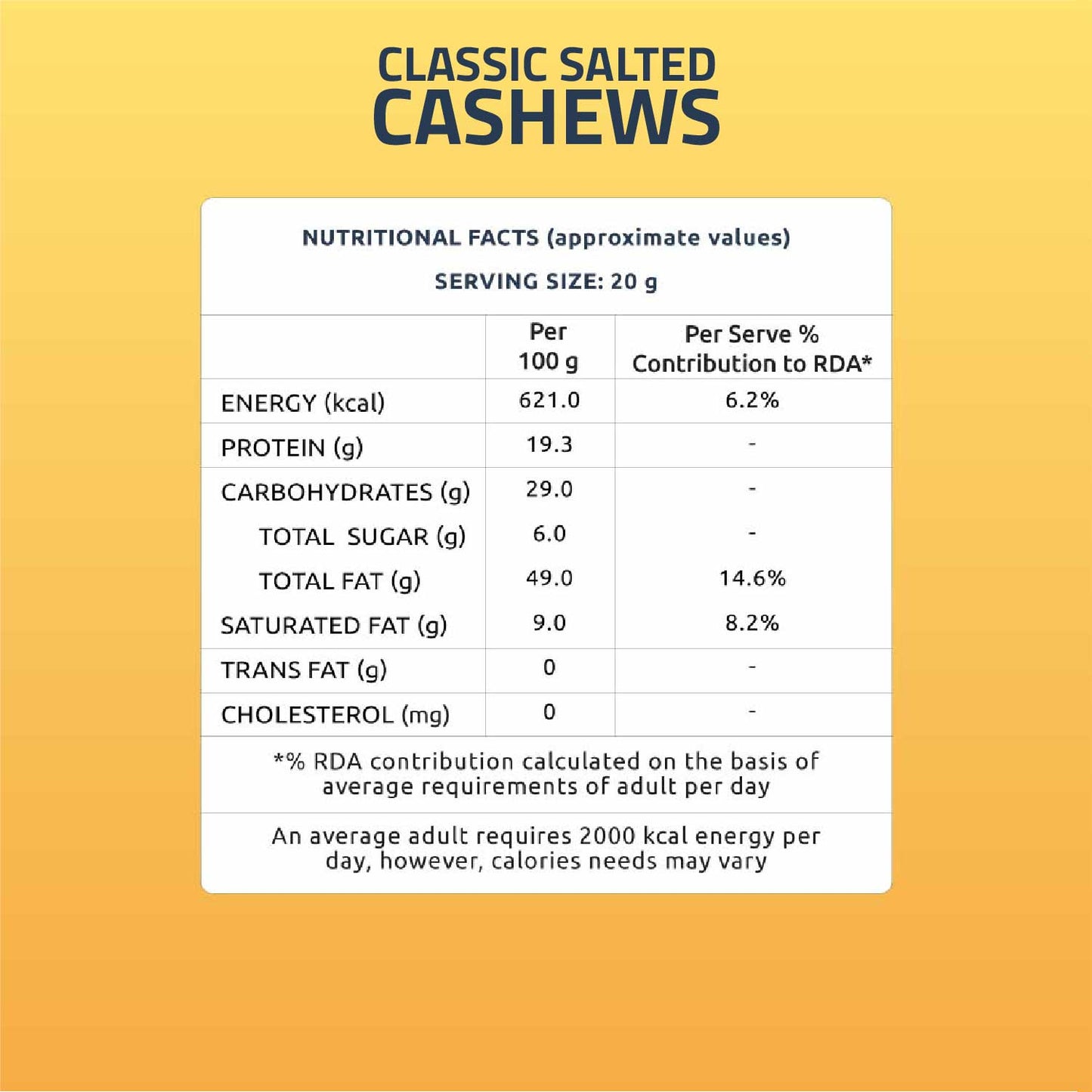blackpeppercashews160gclassicsaltedcashews160g