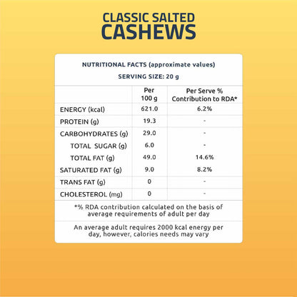 blackpeppercashews160gclassicsaltedcashews160g
