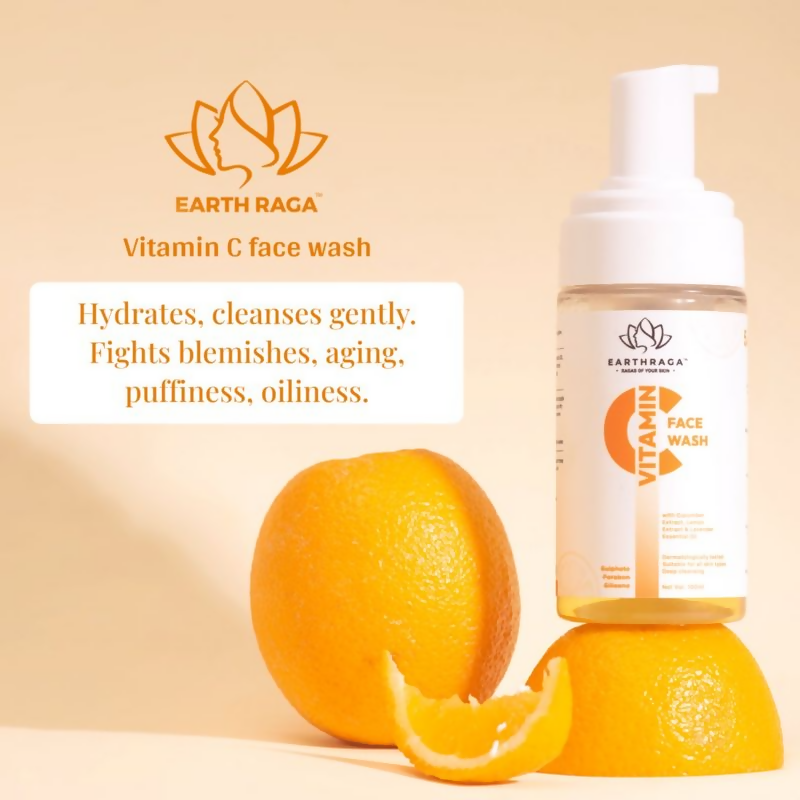 Earthraga Vitamin C Foaming Face Wash - Distacart