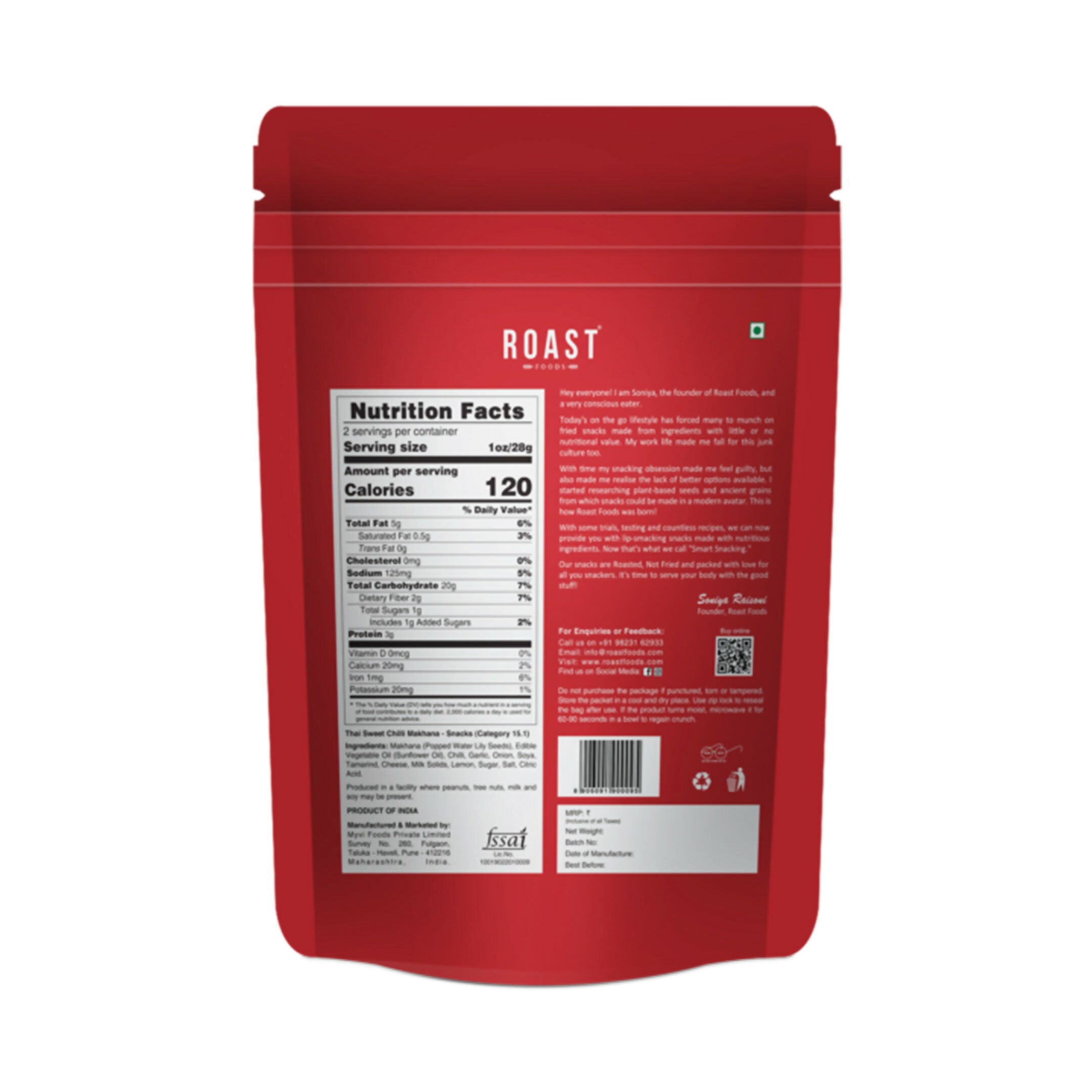 Roast Foods Makhana Thai Sweet Chilli