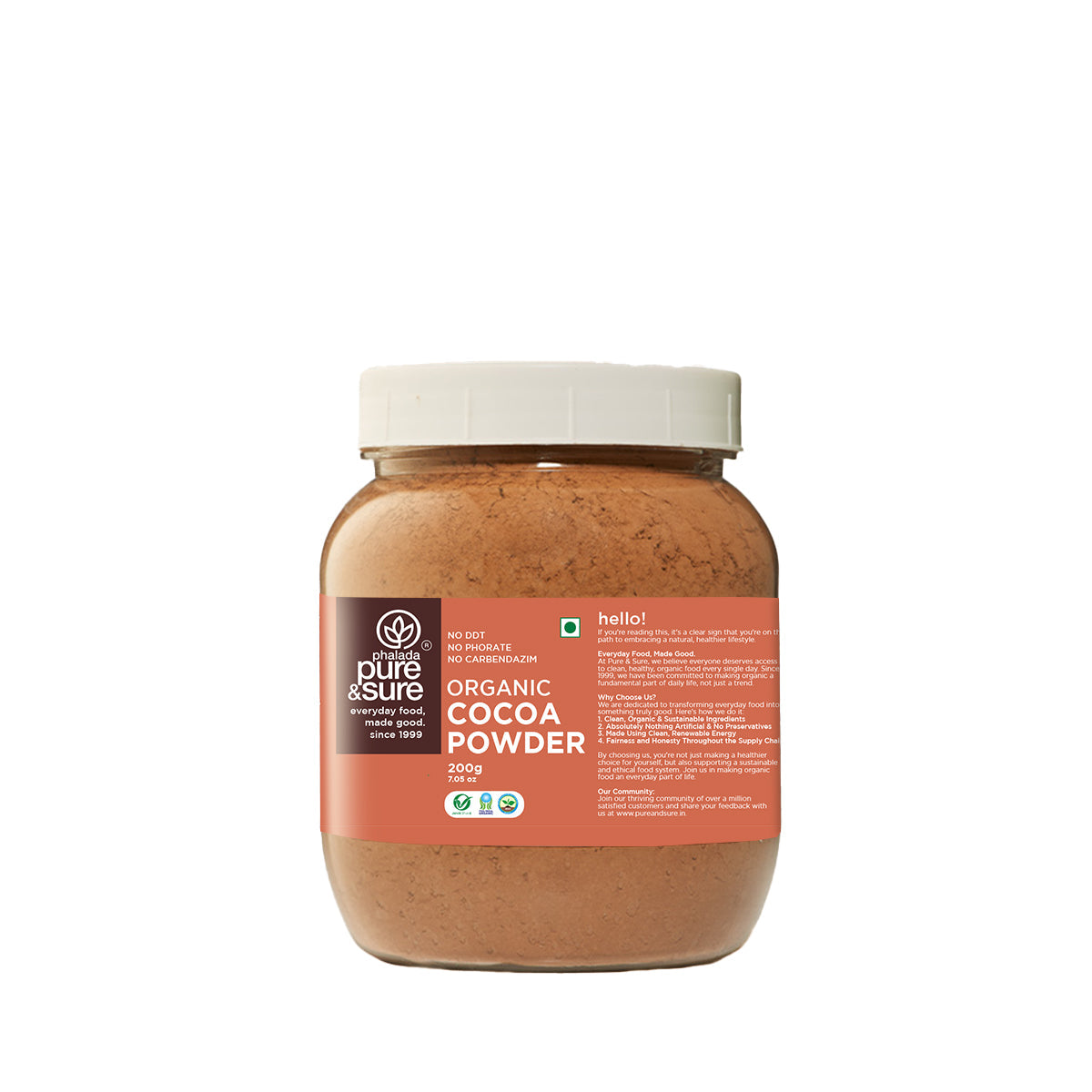 Pure & Sure Organic Cocoa Powder - Distacart