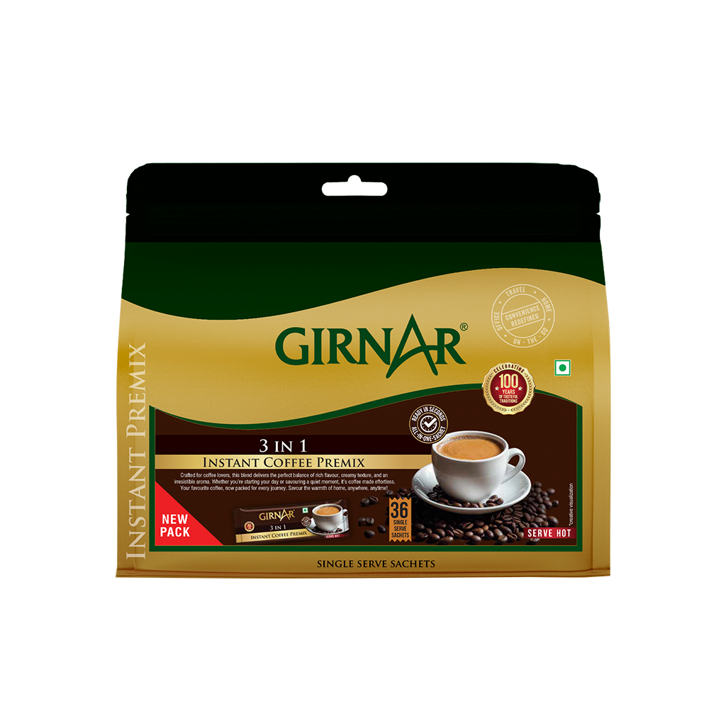 Girnar Instant Premix 3 In 1 Coffee
