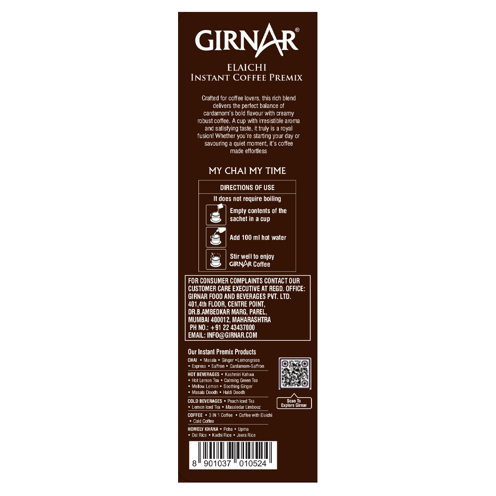 Girnar Instant Premix Coffee With Elaichi - Distacart
