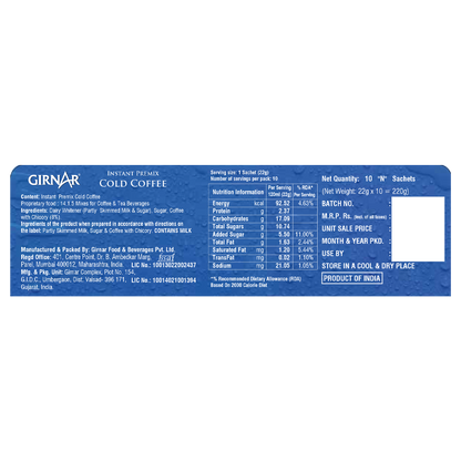 Girnar Instant Premix Cold Coffee - Distacart