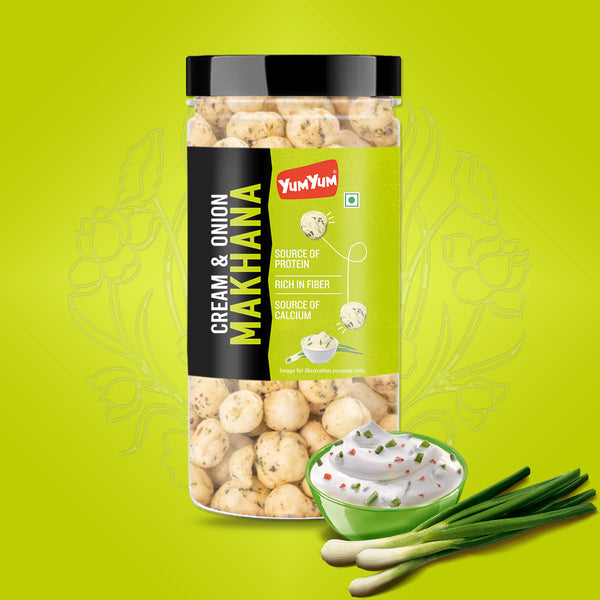 Yum Yum Cream & Onion Makhana Jar - Dista