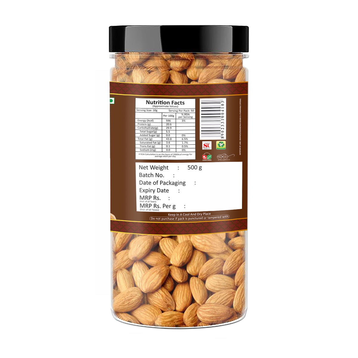 Yum Yum California Almonds Jar - Dista