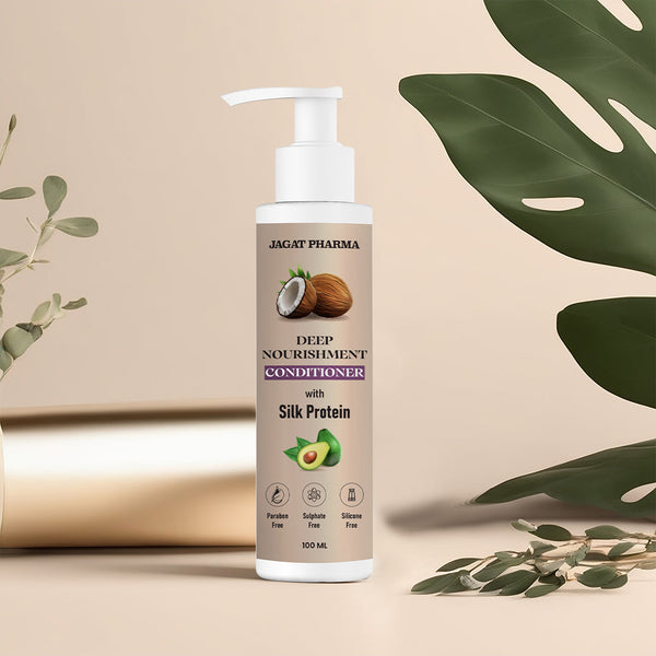 Jagat Pharma Deep Nourishment Conditioner With Silk Protein - Unlock Luxurious Silkiness for Your Hair