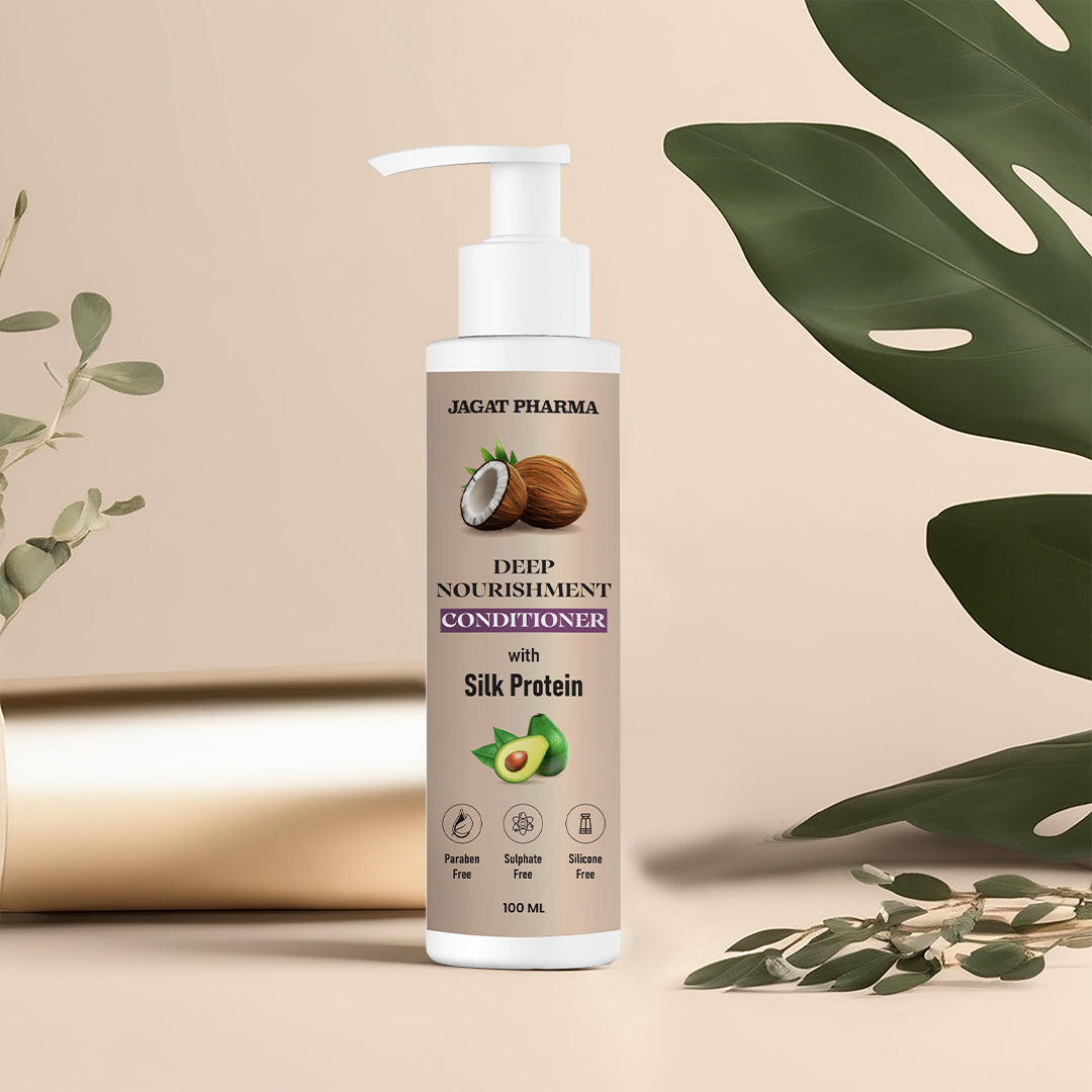 Jagat Pharma Deep Nourishment Conditioner With Silk Protein - Unlock Luxurious Silkiness for Your Hair - Distacart