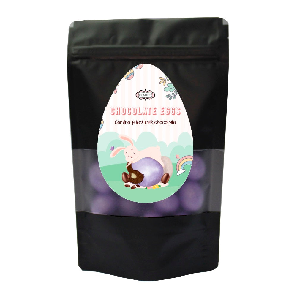 confect purple chocolate eggs 300 gms
