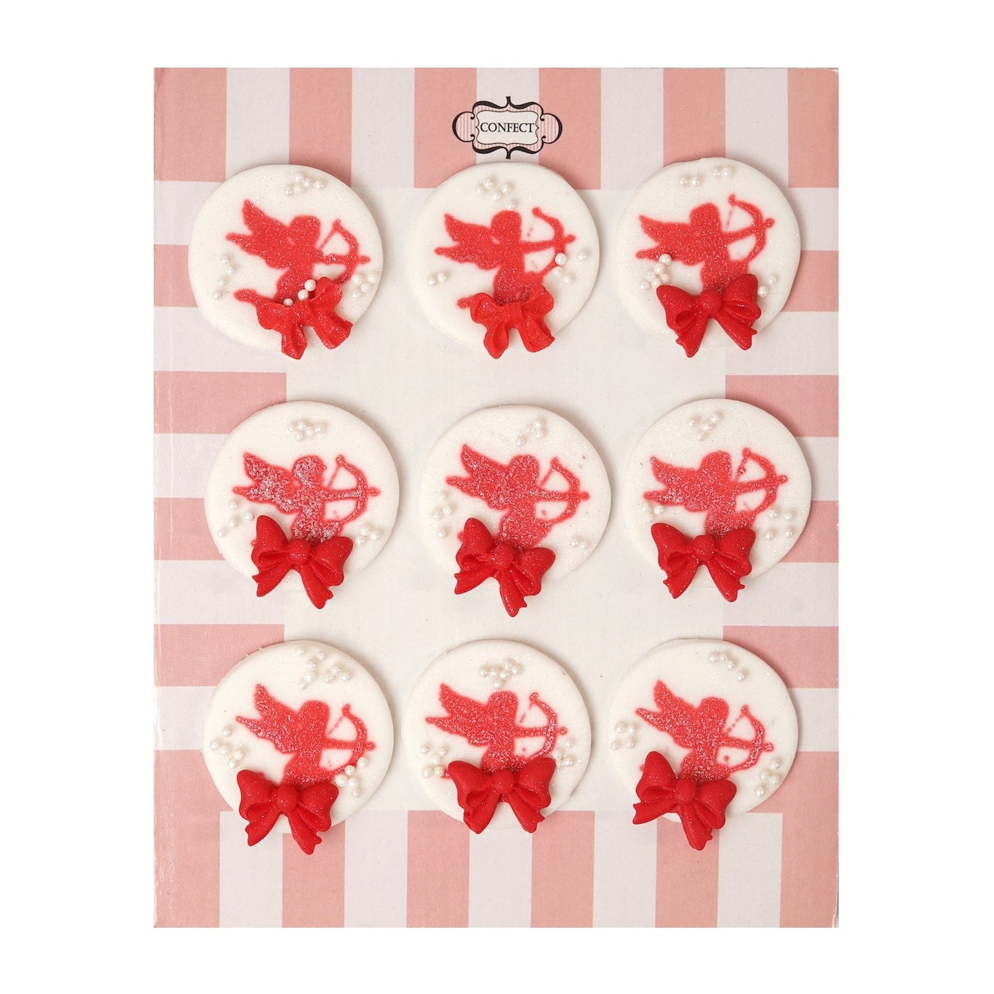 confect valentine cupid cake cupcake topper vt 008 60 gms