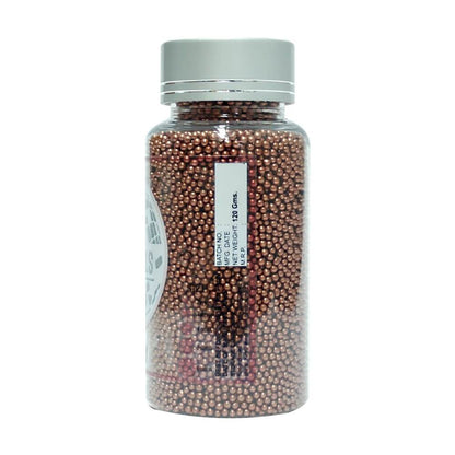 confect copper disco balls sprinkles 2 mm 120 gms