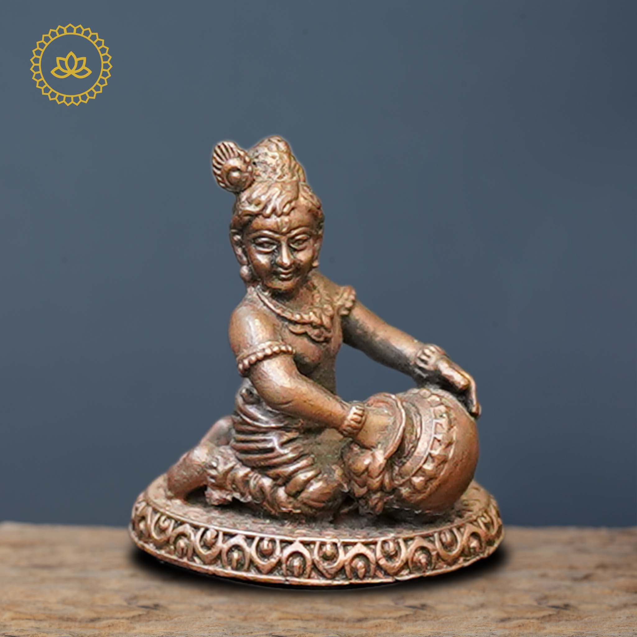 Copper Bene Krishna Idol - Distacart