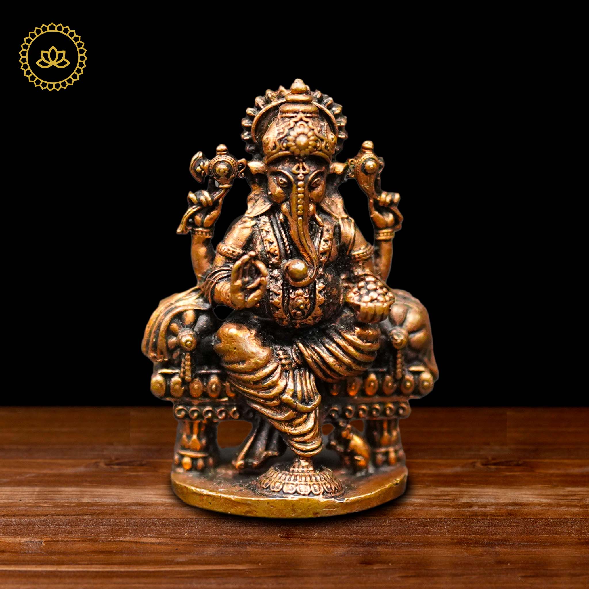 Copper Ganapathi Idol: Radiant Beauty for Devotees - Distacart