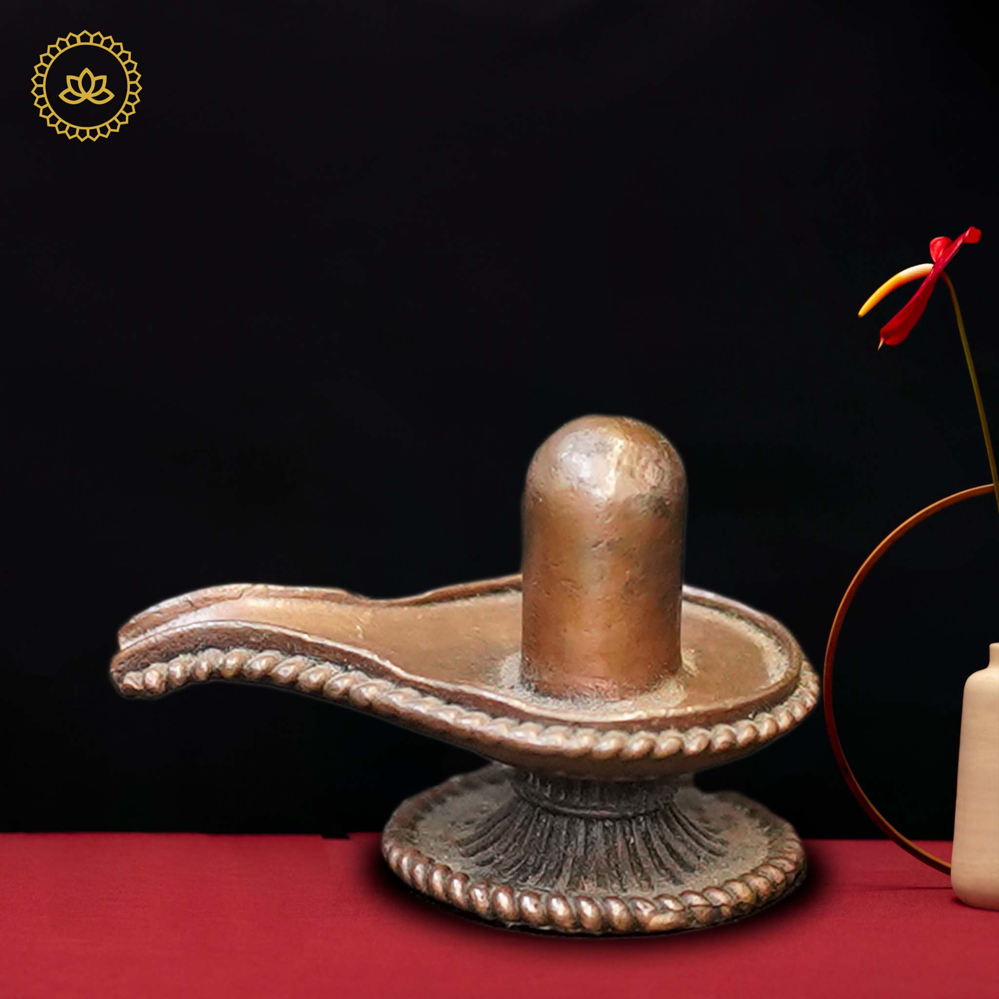 Copper Shiva Linga Idol - Distacart