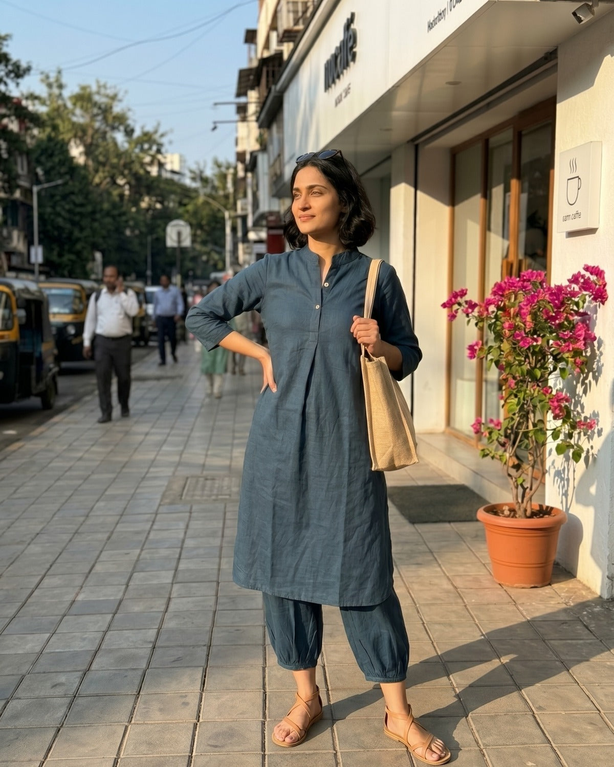 Gharana India Aira Indie Blue Coord Set - Dista
