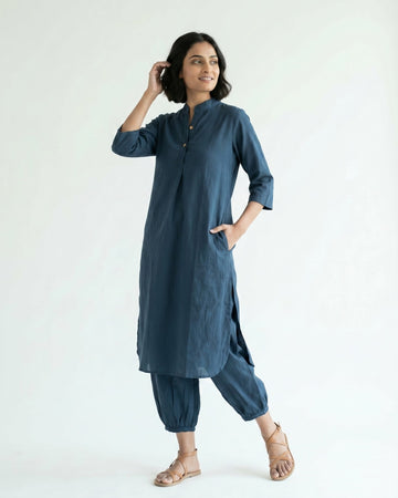 Gharana India Aira Indie Blue Coord Set - Dista