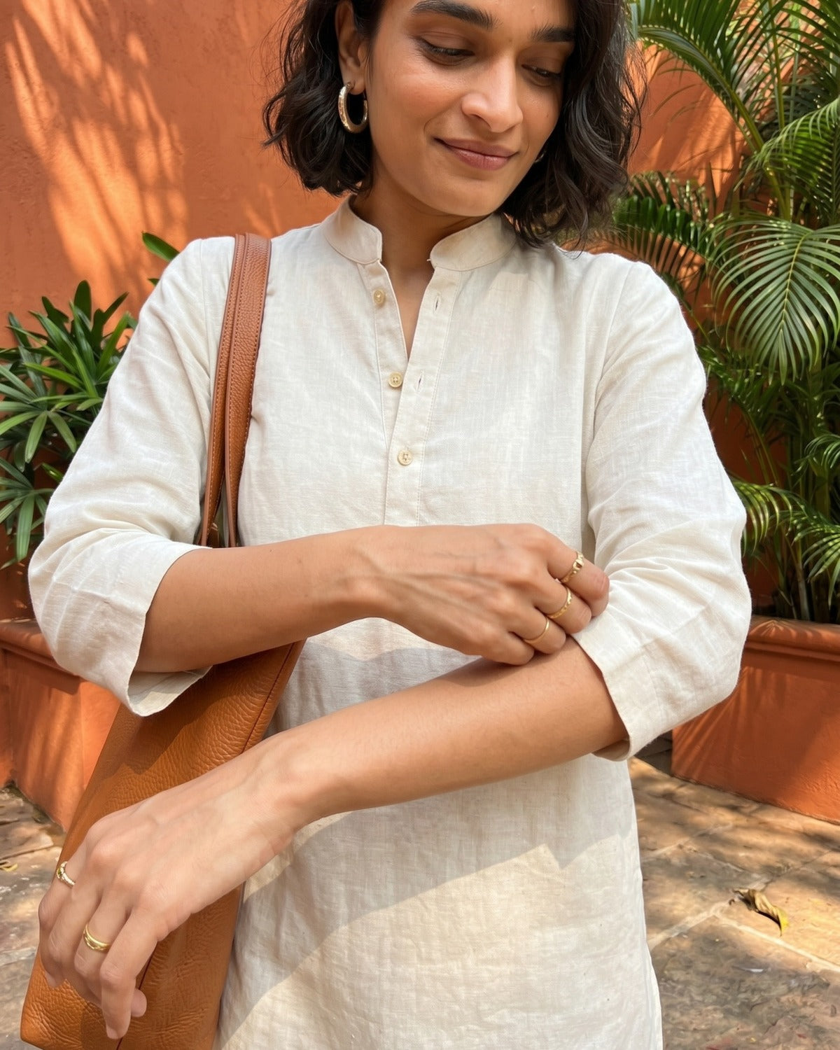 Gharana India Aira Cream Coord Set - Dista