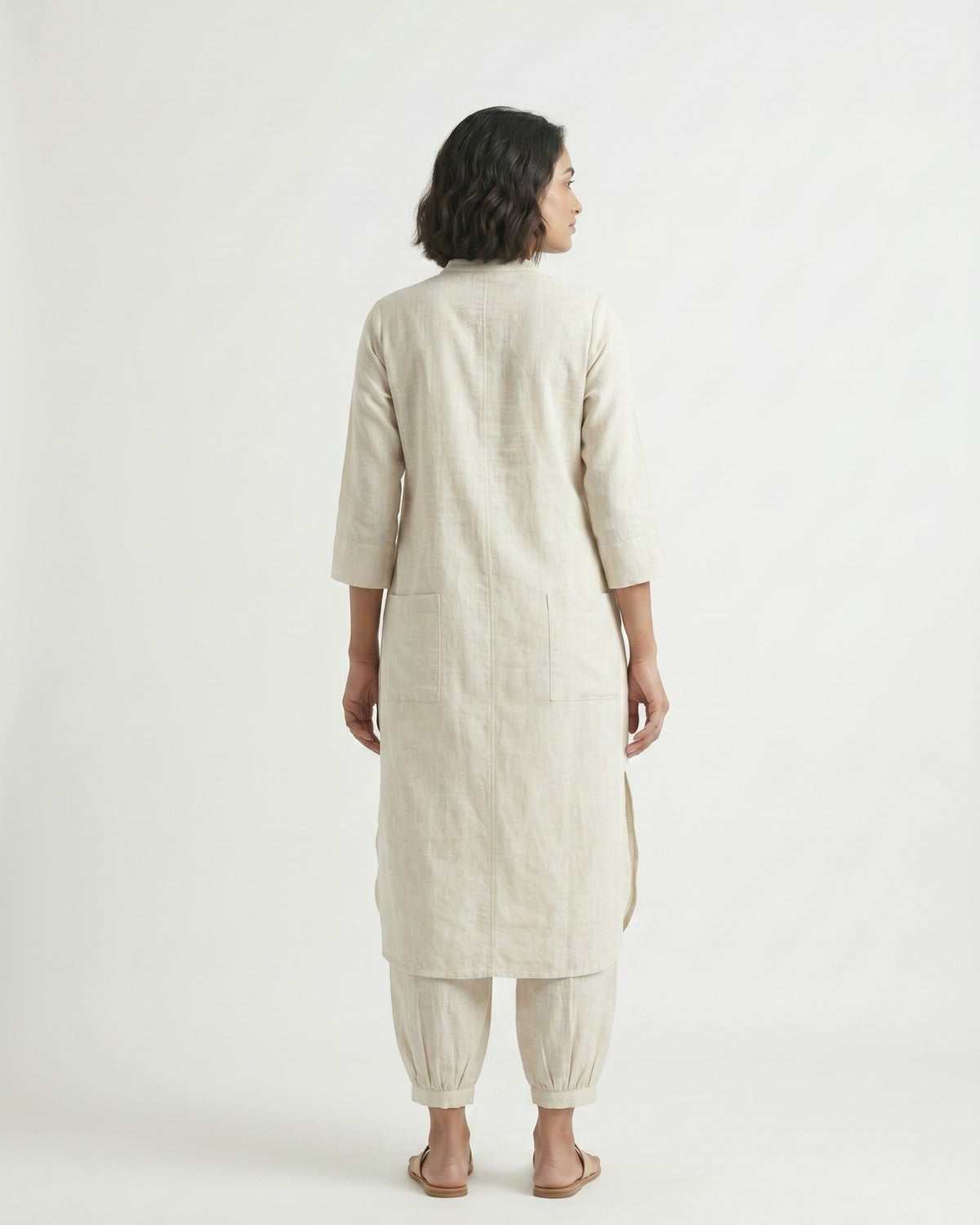 Gharana India Aira Cream Coord Set - Dista