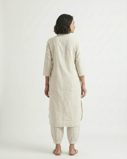 Gharana India Aira Cream Coord Set - Dista