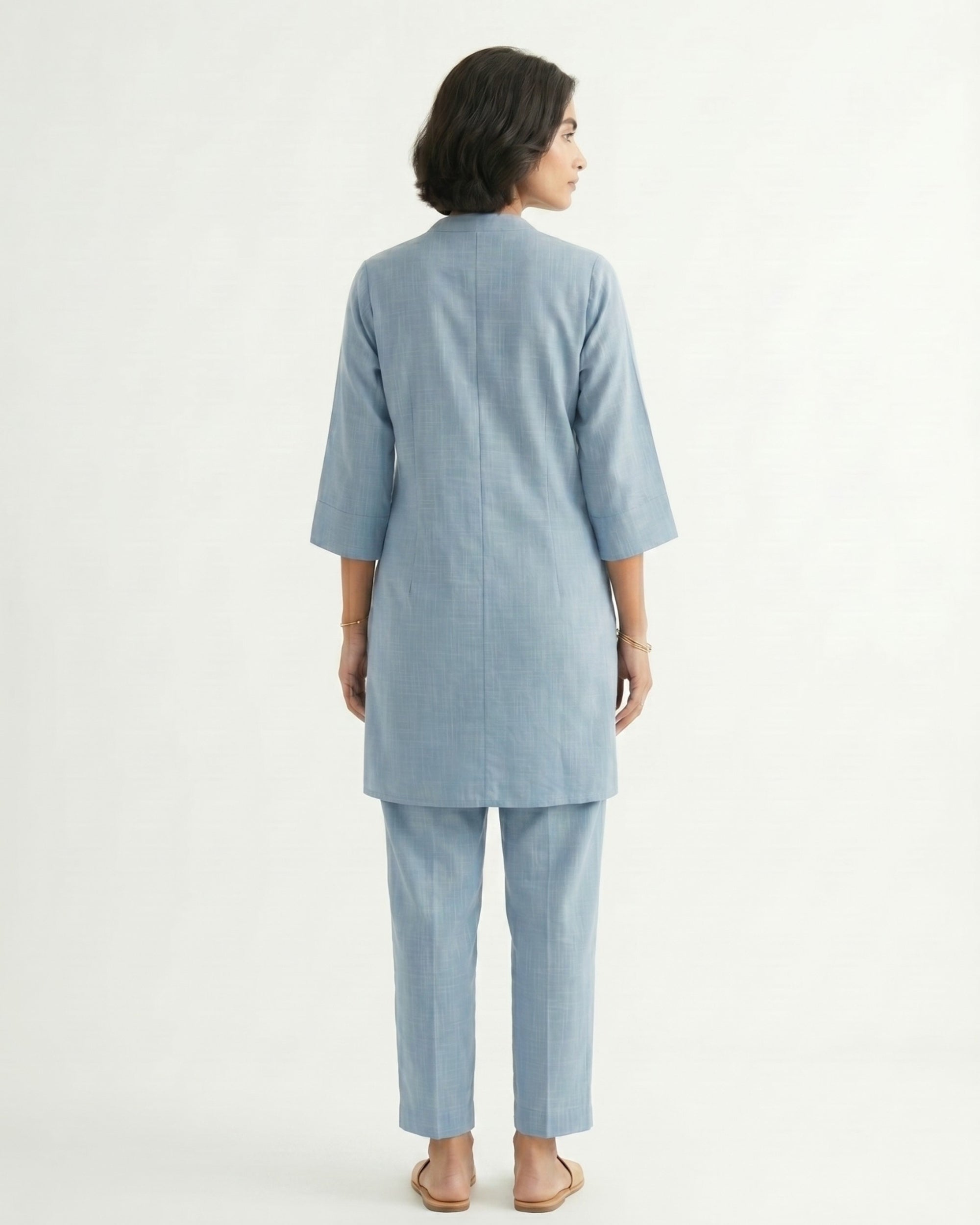 Gharana India Aira Slate Blue Coord Set - Dista