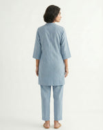 Thumbnail for Gharana India Aira Slate Blue Coord Set - Dista