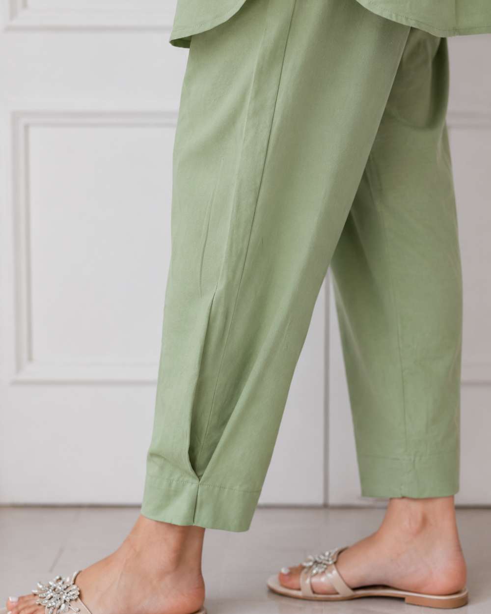Gharana India Aira Sage Green Coord Set - Dista