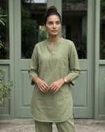 Thumbnail for Gharana India Aira Sage Green Coord Set - Dista