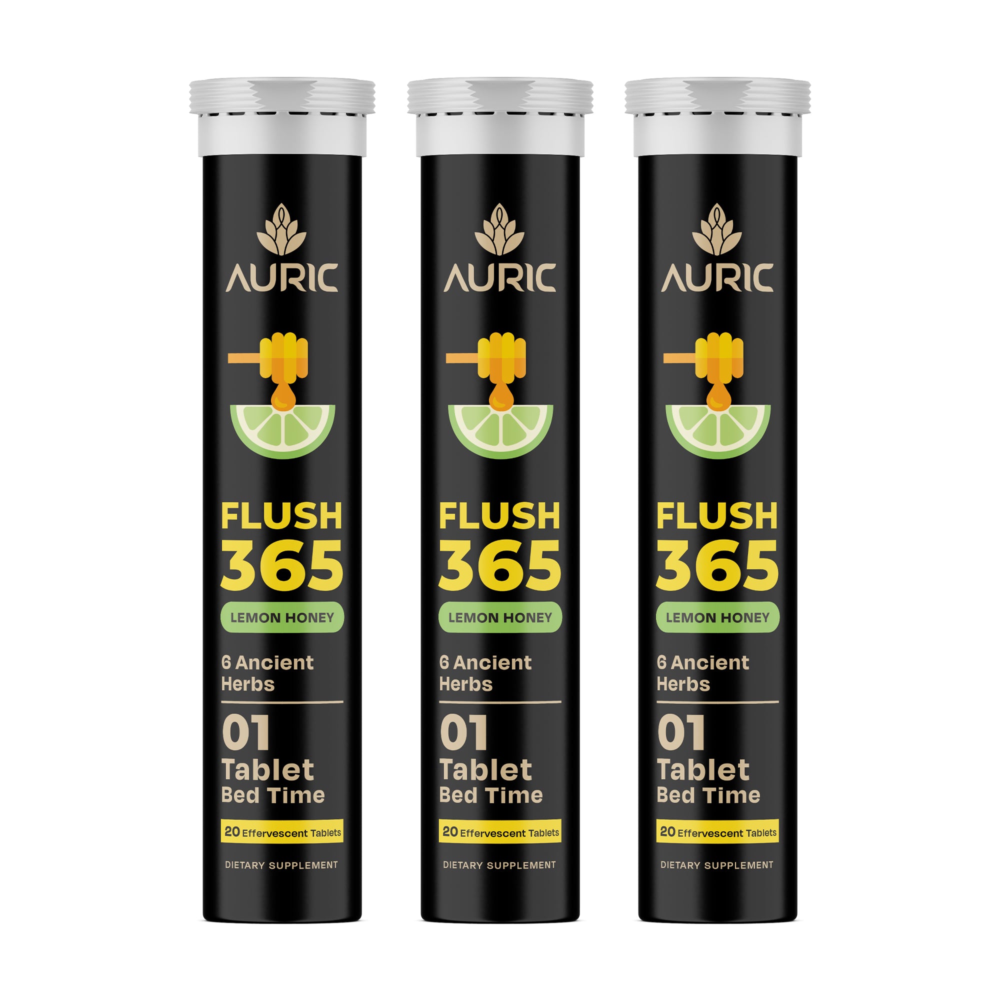 Auric Flush365 Tablets | Honey Lemon Flavour - Dista