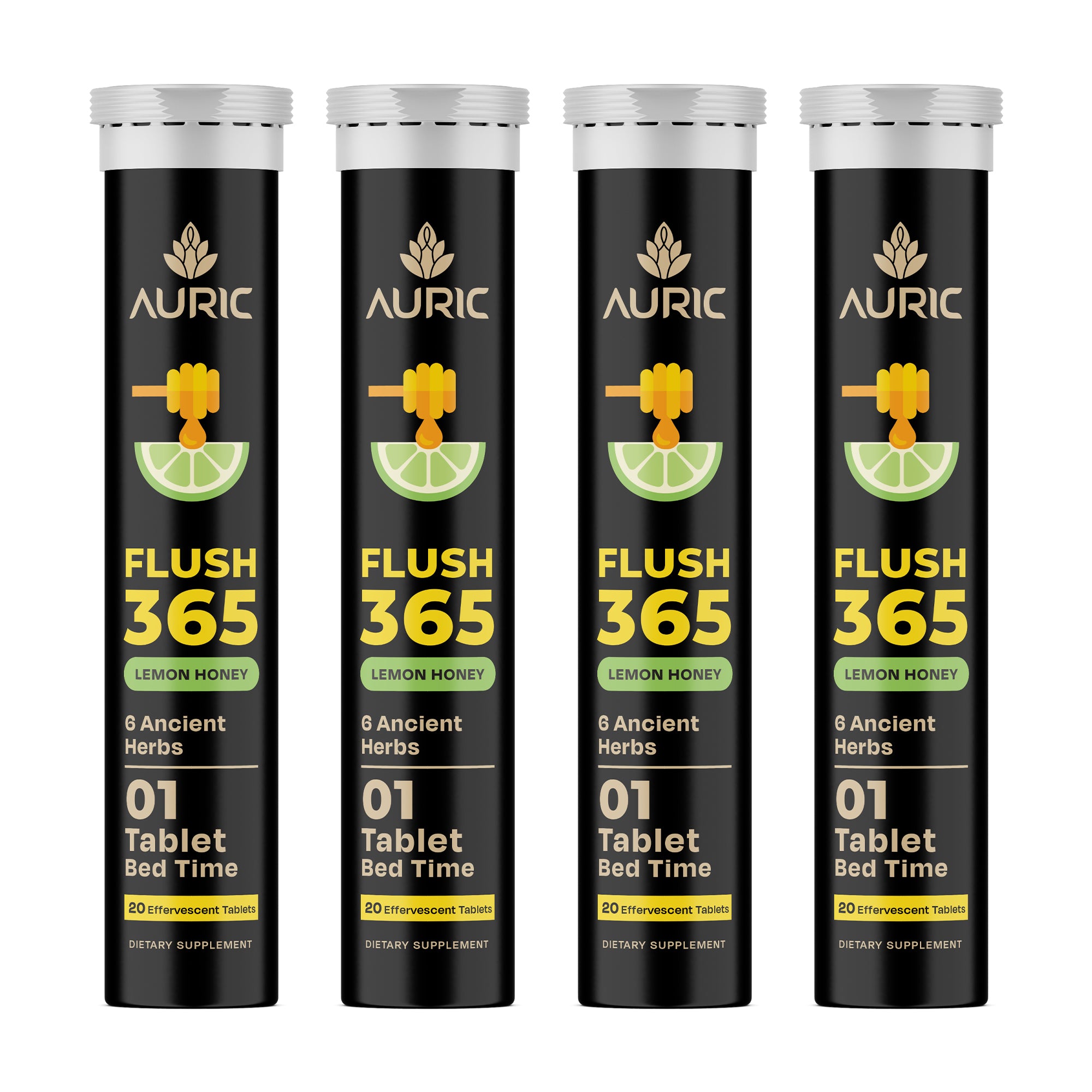 Auric Flush365 Tablets | Honey Lemon Flavour - Dista