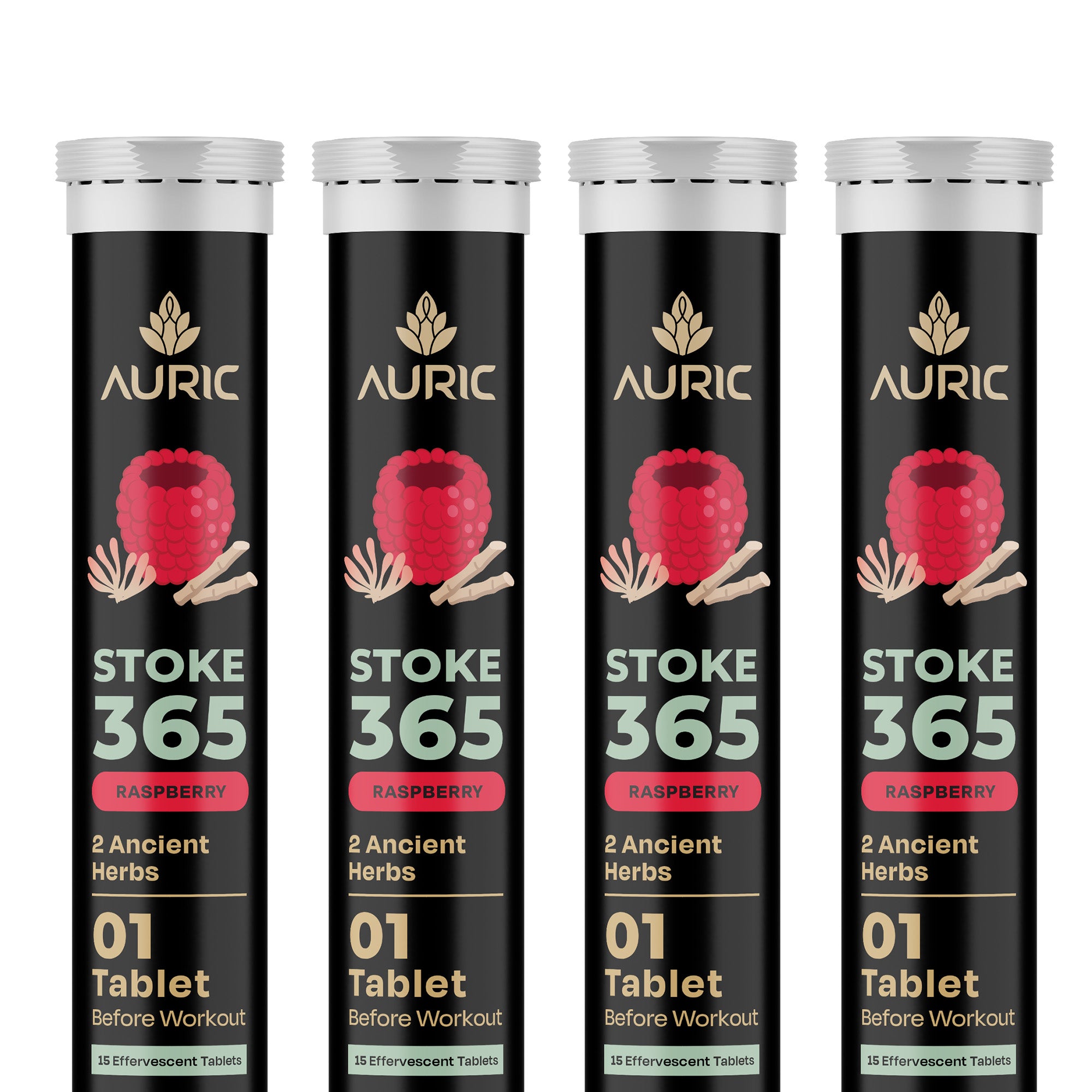 Auric STOKE365 Effervescent Tablets | Raspberry Flavour - Dista