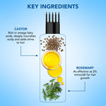 Thumbnail for 100% Pure Rosemary Castor Oil for Hair Growth - Distacart