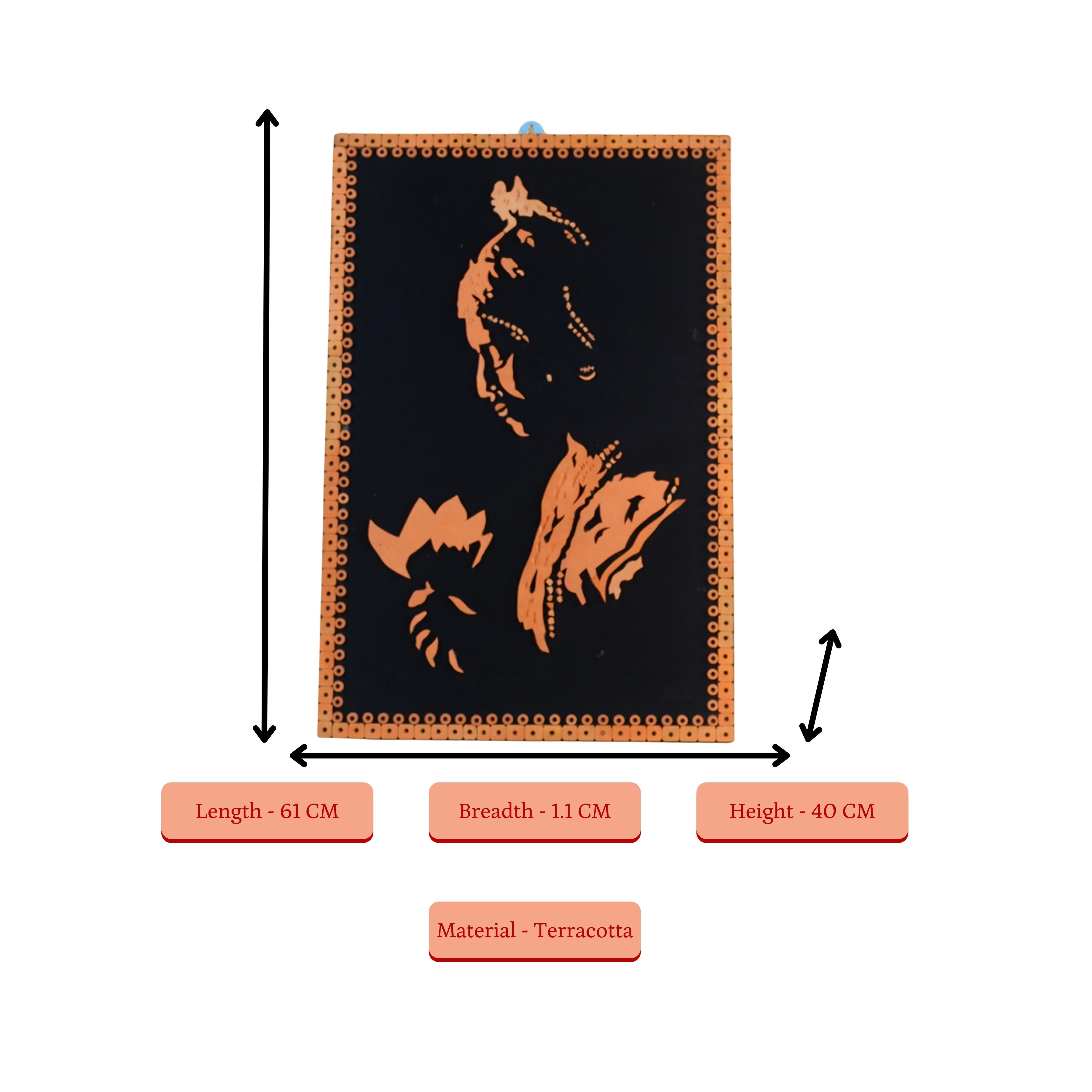 Sowpeace Terracotta light and shadow wall art