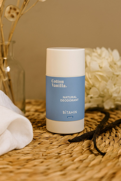 Bitamin Cotton Vanilla Natural Deodorant Roll On - Distacart