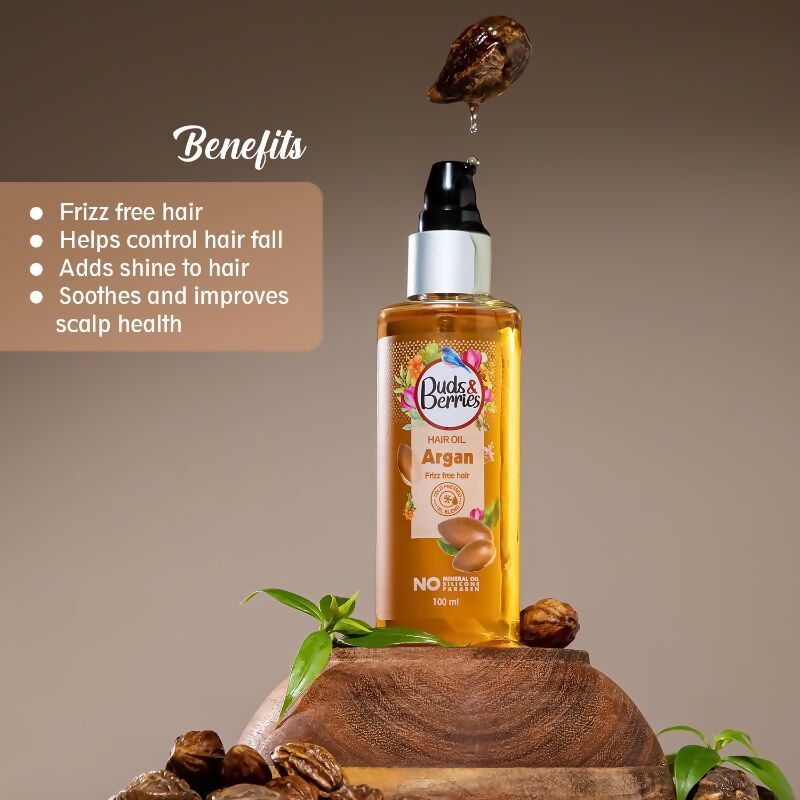Buds & Berries Argan Hair Oil - Distacart
