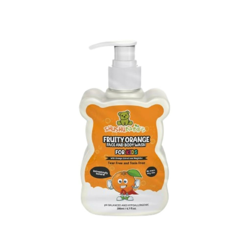 ShuShu Babies Fruity Orange Face and Body Wash (under 4-12 Years) - Distacart