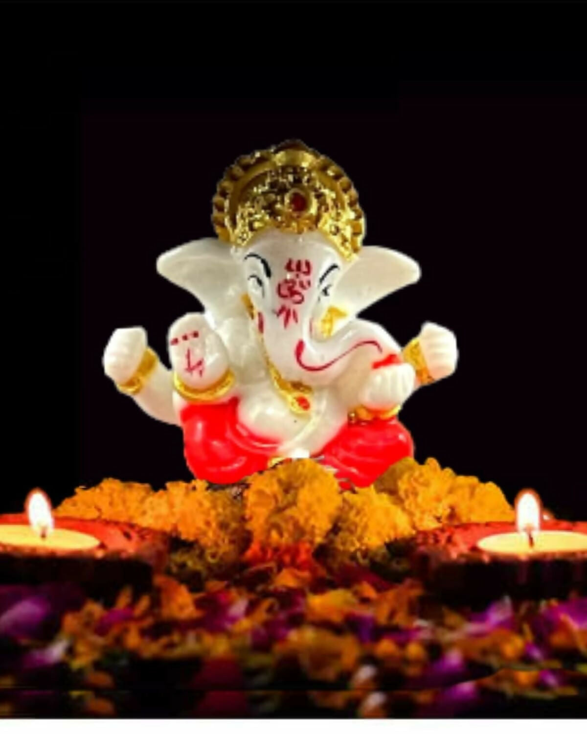 Expleasia, Exuberant & Luxury Decor Ganesha Idol With Wooden Temple - Distacart