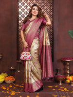 Thumbnail for Anaita Banarasi Tissue Silk Saree - Distacart