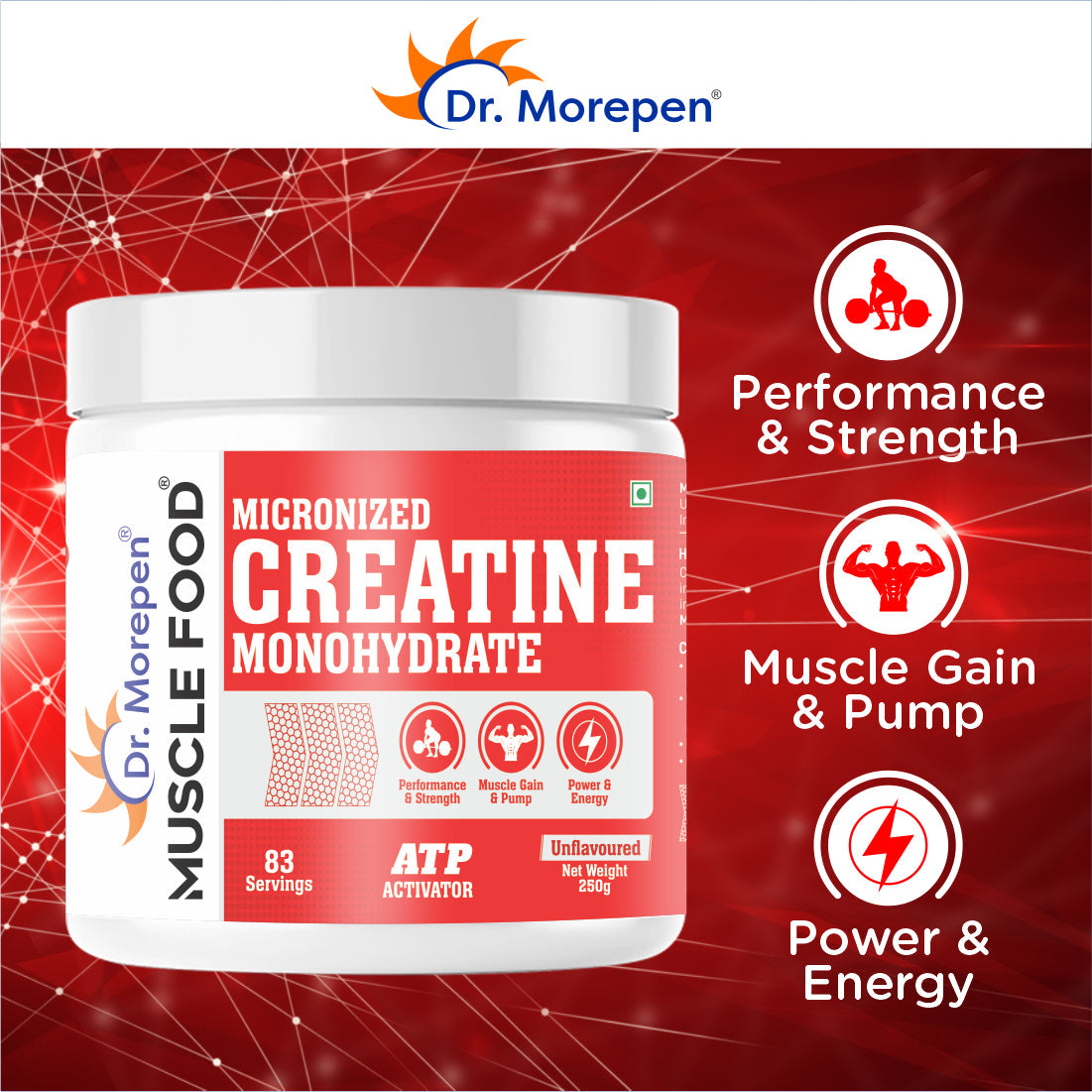 Dr Morpen Creatine Monohydrate Powder - Distacart